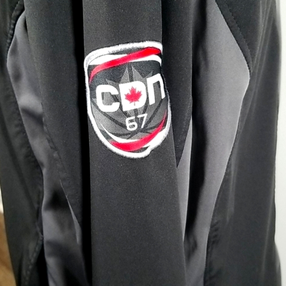 Mondetta Women's Jacket Size L Full Zip Performance Thumb Holes Black Work Out - Picture 8 of 13